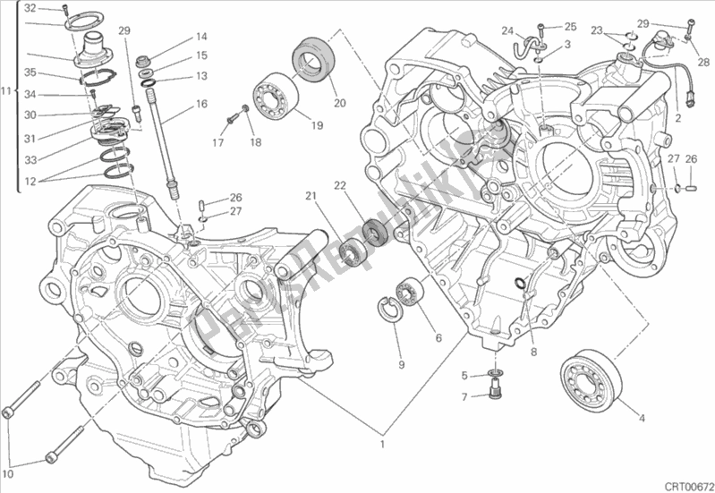Tutte le parti per il Carter del Ducati Streetfighter 848 USA 2015